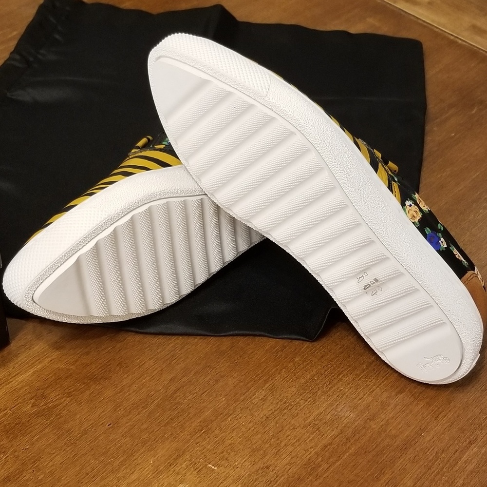 Coach C103 Tiger Print leather sneakers - Picture 6 of 8